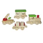 اسباب بازی چوبی دارمازو مدل قطار