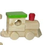 اسباب بازی چوبی دارمازو مدل قطار