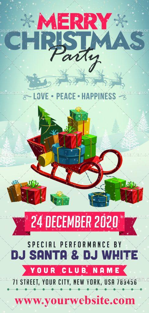 دانلود فایل لایه باز پوستر و تراکت عید کریسمس و فصل زمستان