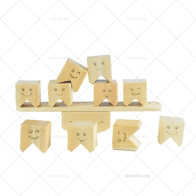 اسباب بازی تعادلی چوبی دندونی