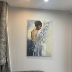تابلو رنگ و روغن ورق نقره