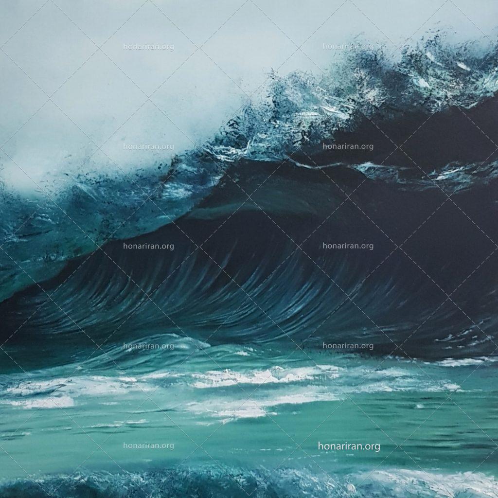 تابلو نقاشی با عنوان “موج”