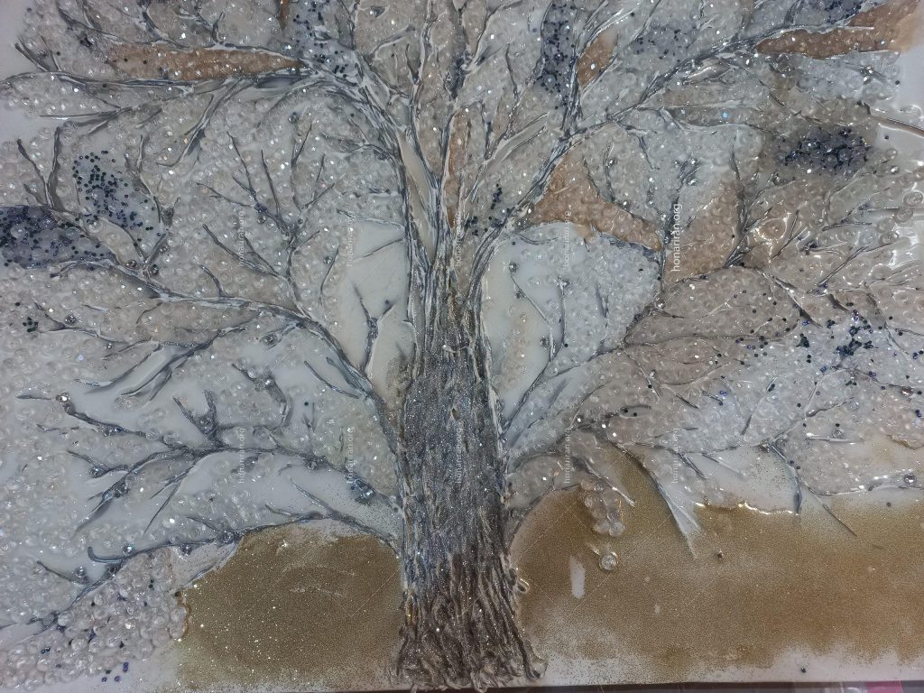 تابلو درخت کریستال