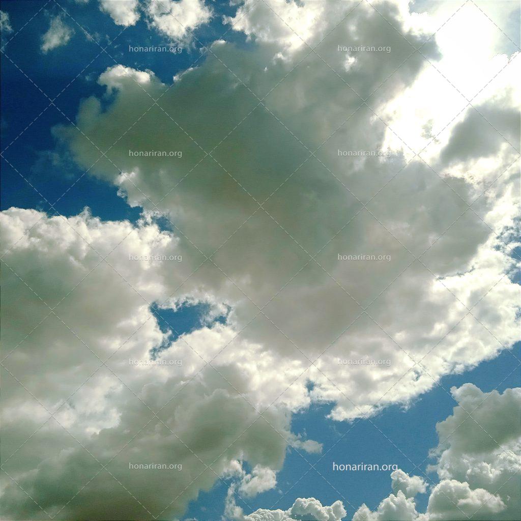 قطعه عکس آسمان ابری