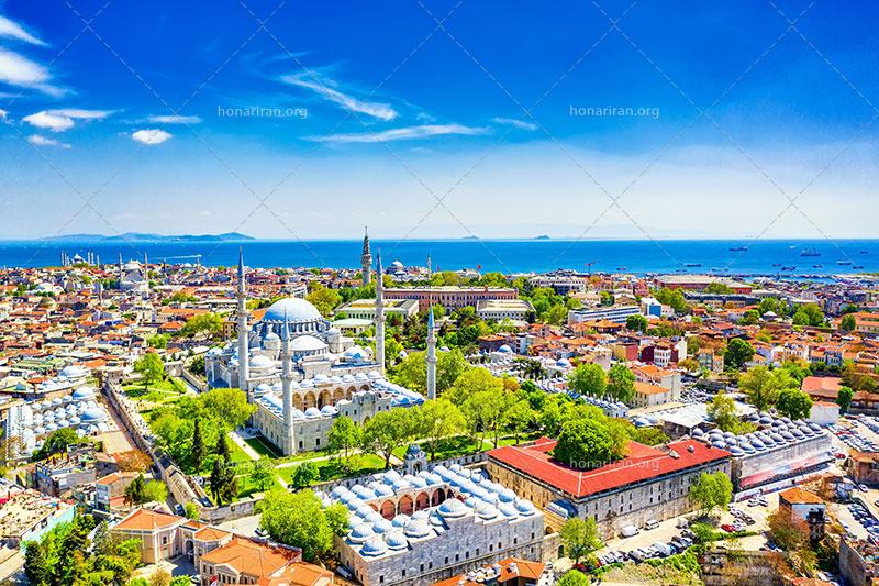 دانلود عکس و تصویر با کیفیت بالا و زیبای مسجد سلیمانیه استانبول ترکیه