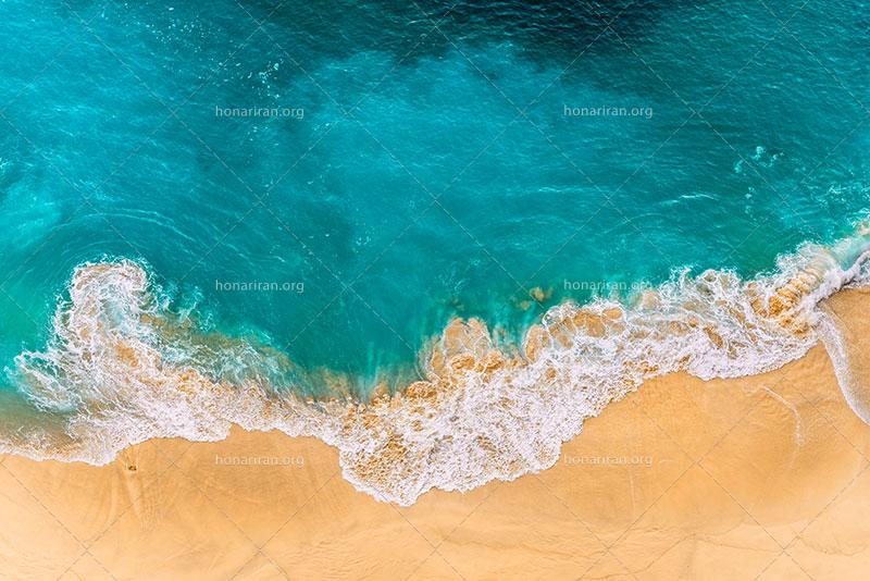 دانلود عکس و تصویر با کیفیت بالا و زیبای ساحل دریا از نمای بالا