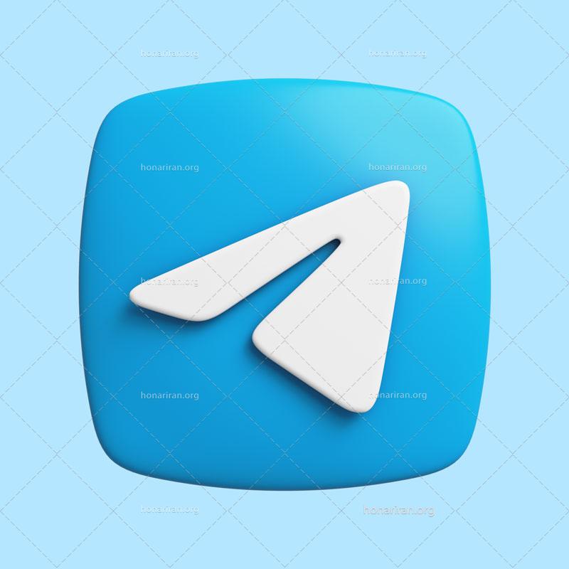 طرح آماده لایه باز لوگو تلگرام