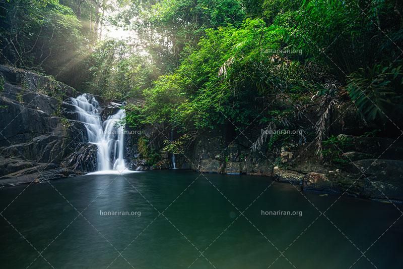 دانلود عکس و تصویر با کیفیت بالا و زیبای آبشار جنگلی