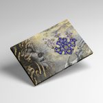 تابلو بوم نقاشیخط هنری مدرن ایرانی با شعر از لطف تو چون جان شدم از گالری چارگوش مدل 2212