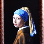 نقاشی دختری با گوشواره مروارید