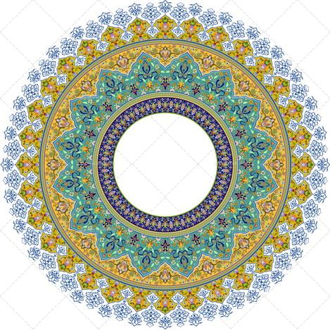 فایل لایه باز طرح اسلیمی اریدی کد 15