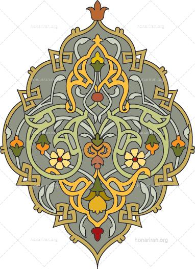 فایل لایه باز طرح اسلیمی اریدی کد 2830
