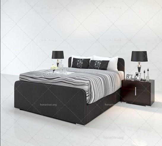 دانلود آبجکت تخت خواب دو نفره مدل 1