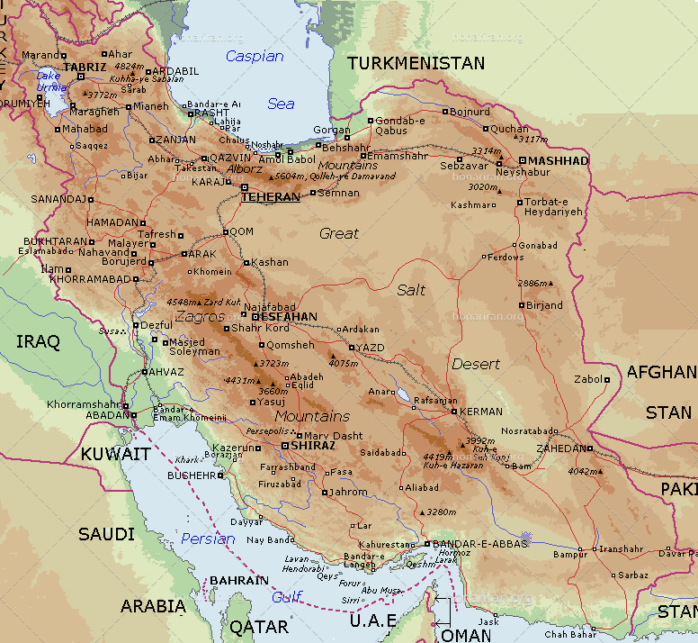 وکتور نقشه کدهای ارتفاعی جغرافیایی کشور ایران / 2