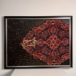 تابلو فرش دستباف و کالیگرافی مدرن