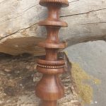 قلیون چوبی خراطی شده