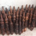 قلیون چوبی خراطی شده