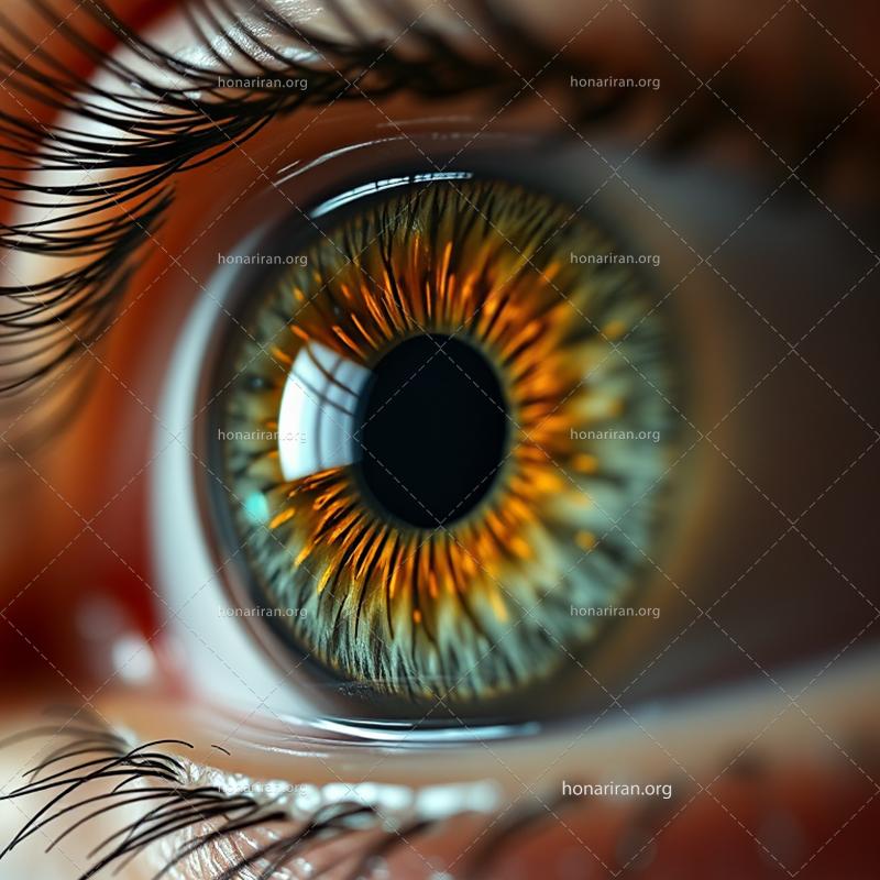 تصویر ویژه ماکرو از چشم انسان