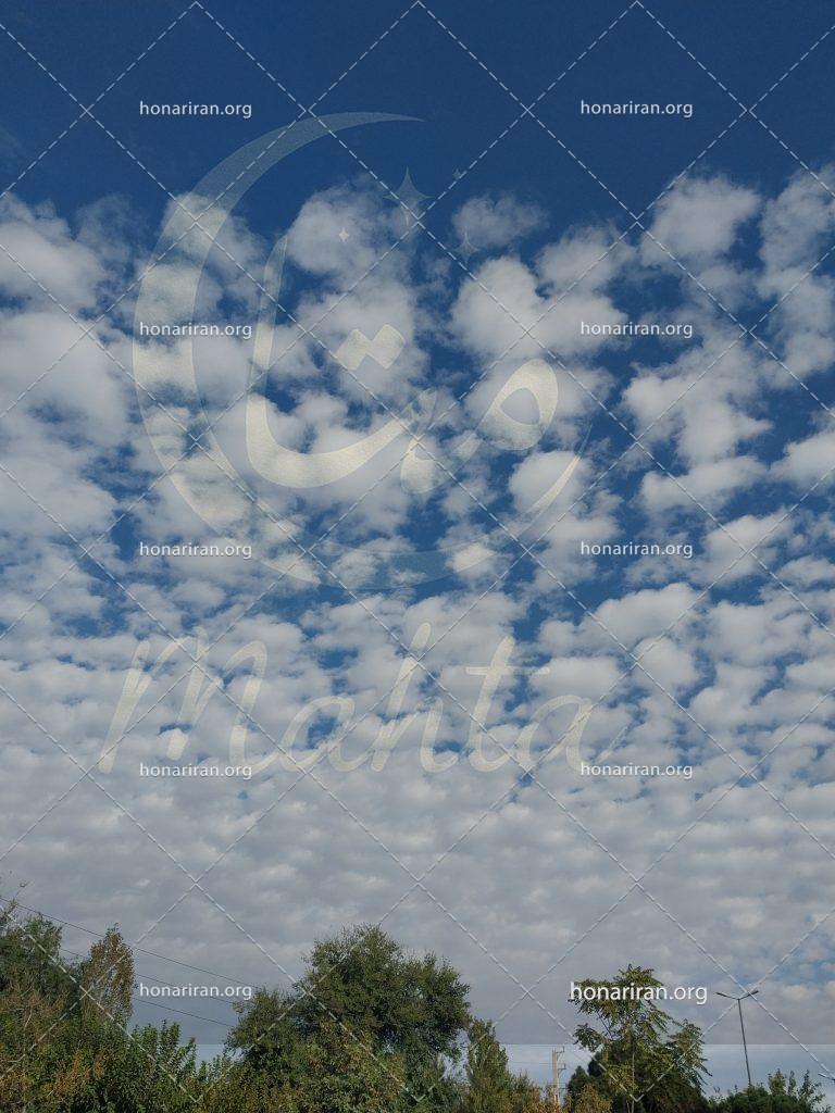 قطعه عکس نظم آسمانی ،رقص سفید ابرها