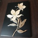 تابلو معرق چوب گل لیلیوم