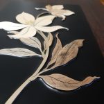تابلو معرق چوب گل لیلیوم
