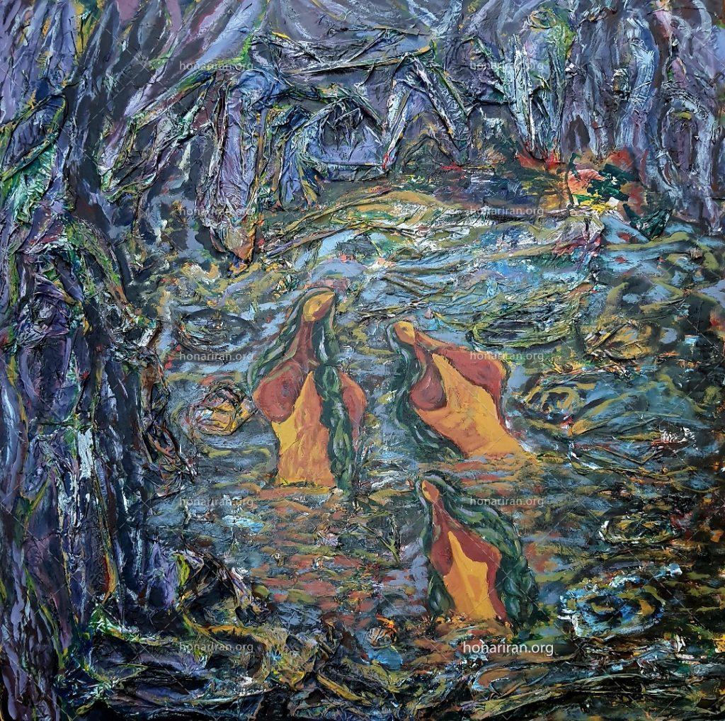نقاشی سه زن در روخوان