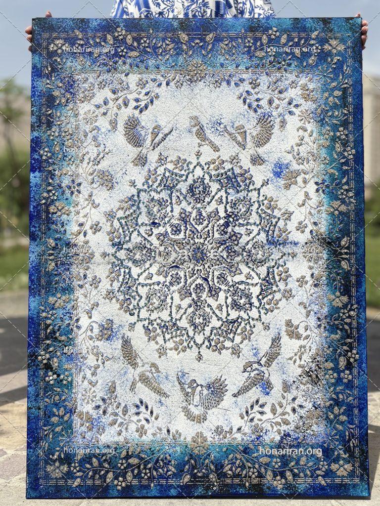 طرح فرش دستی پتینه