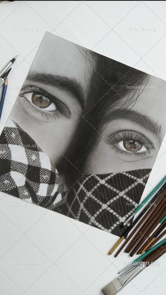 تابلو سیاه قلم /عشق
