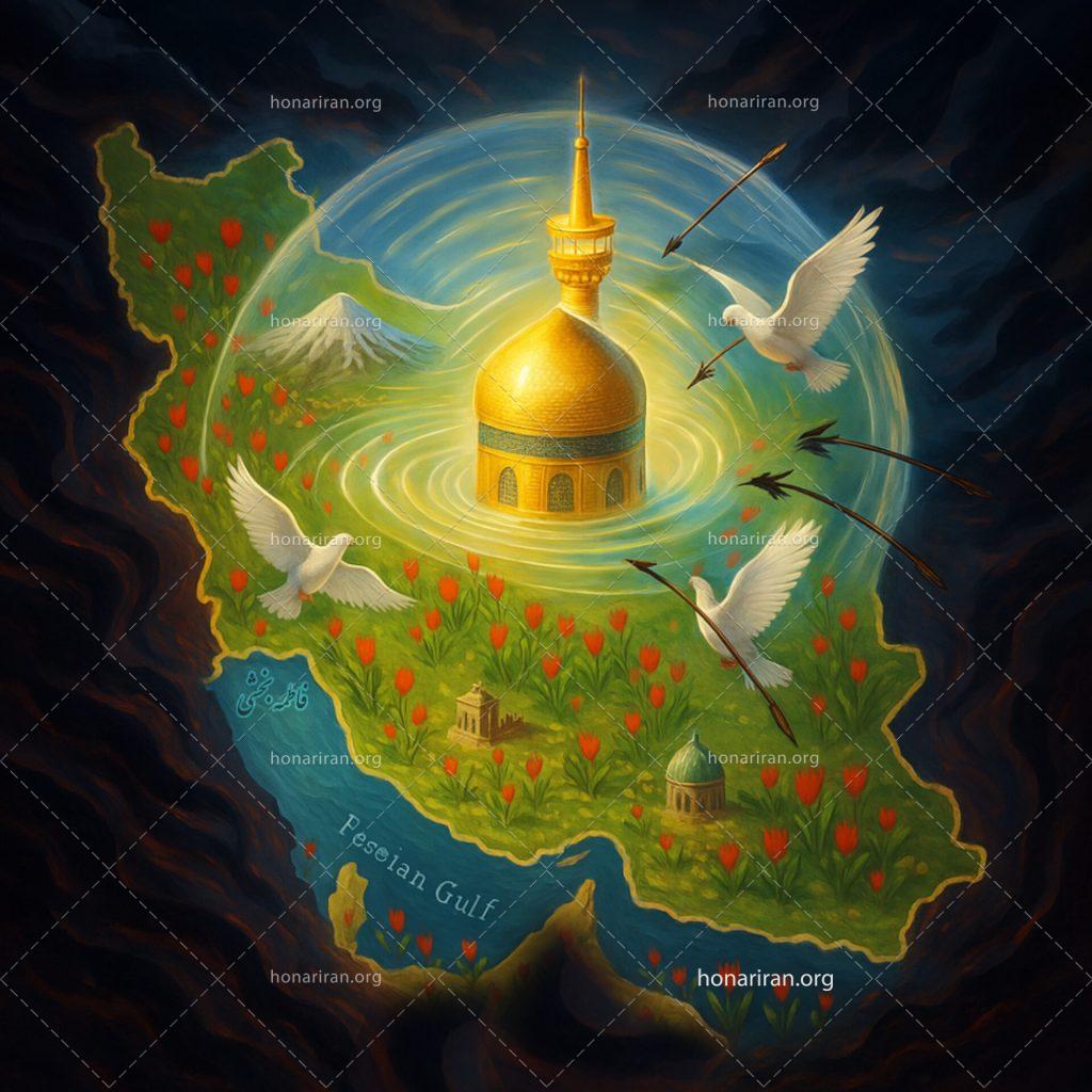 نقاشی دیجیتال ایران حرم است