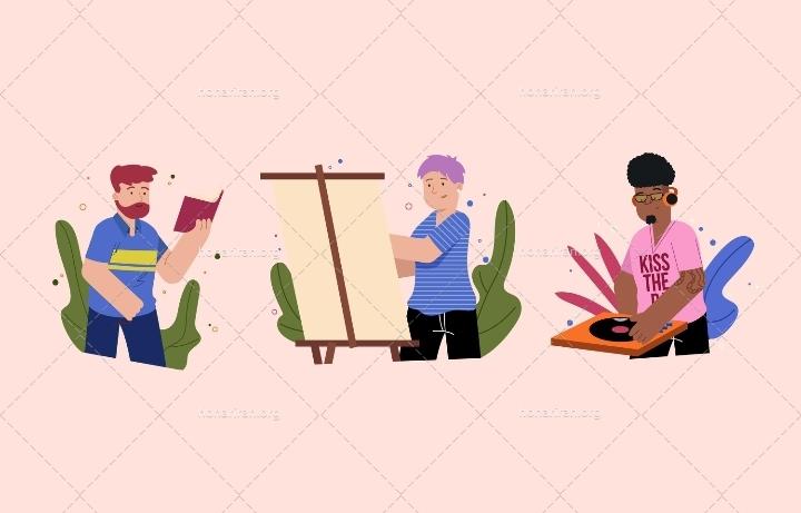 وکتور فعالیت فرهنگی