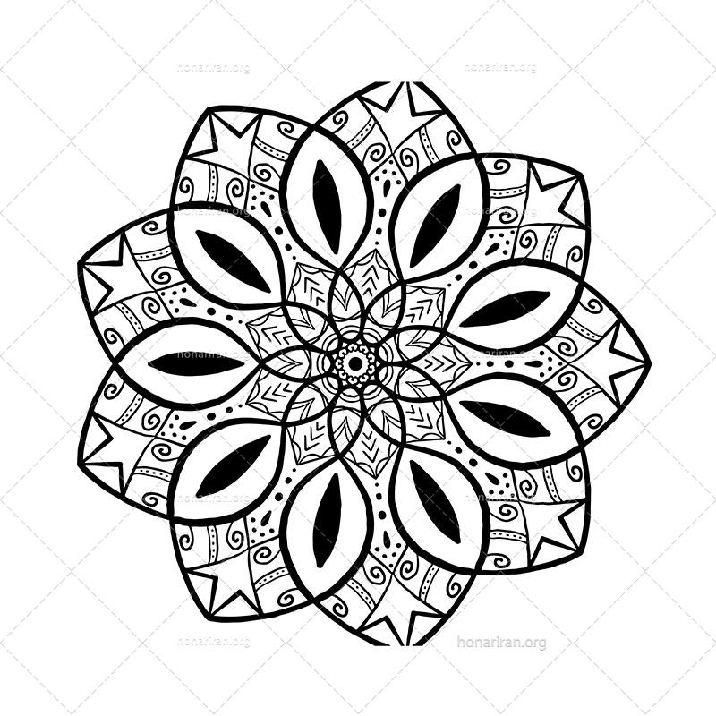 دانلود فایل AI و PNG ماندالا مناسب ادیت و طراحی