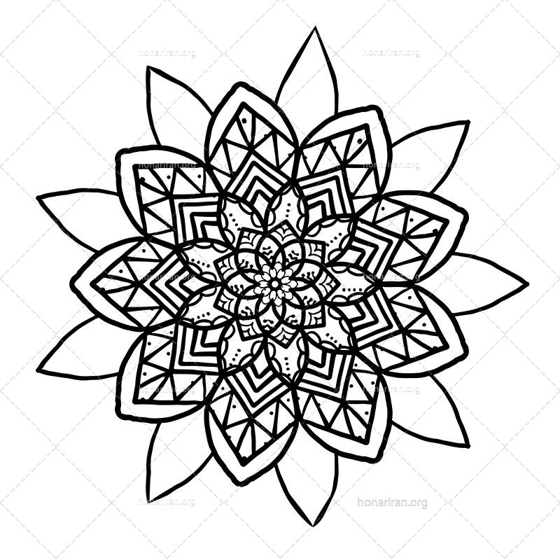 دانلود فایل AI و PNG ماندالا مناسب ادیت و طراحی