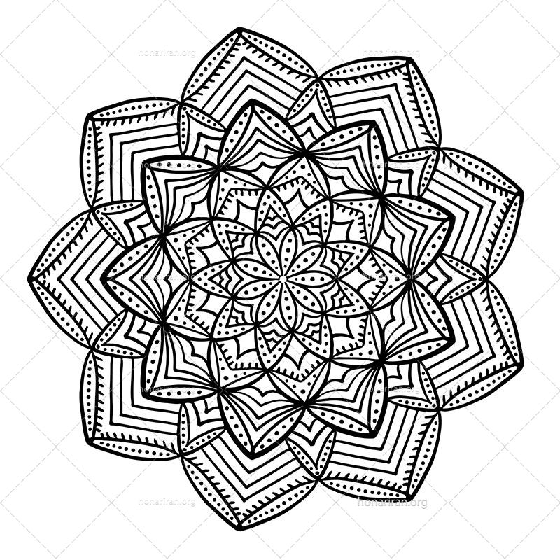 دانلود فایل AI و PNG ماندالا مناسب ادیت و طراحی