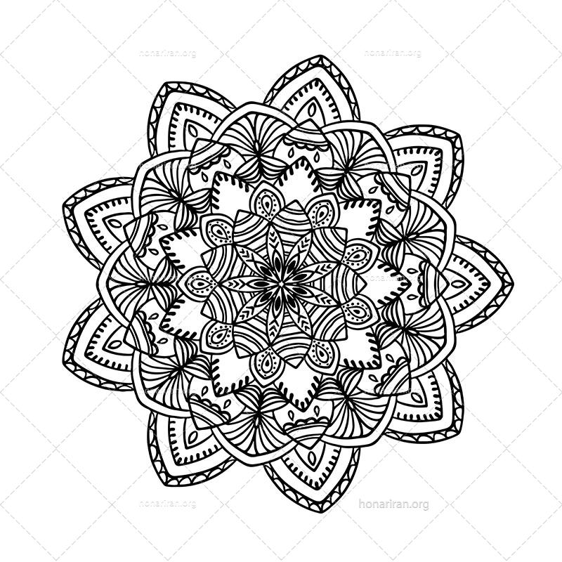 دانلود فایل AI و PNG ماندالا مناسب ادیت و طراحی