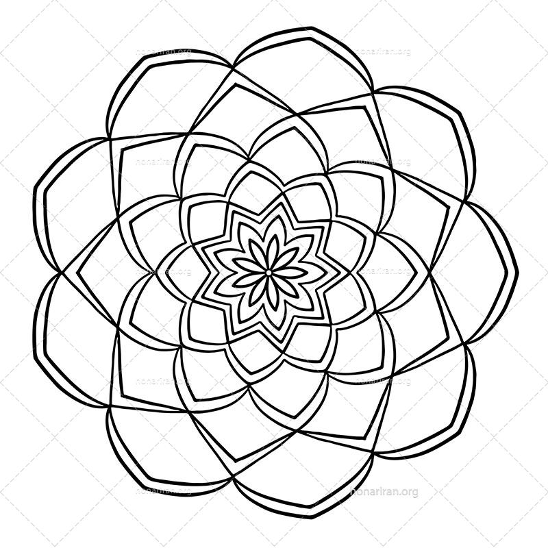 دانلود فایل AI و PNG ماندالا مناسب ادیت و طراحی