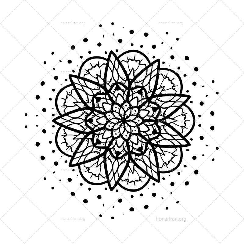 دانلود فایل AI و PNG ماندالا مناسب ادیت و طراحی