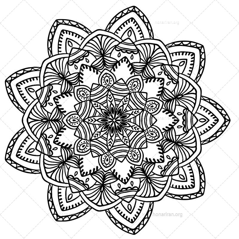 دانلود فایل AI و PNG ماندالا مناسب ادیت و طراحی