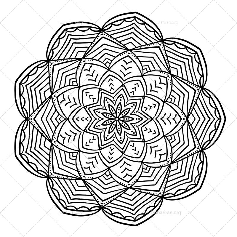 دانلود فایل AI و PNG ماندالا مناسب ادیت و طراحی