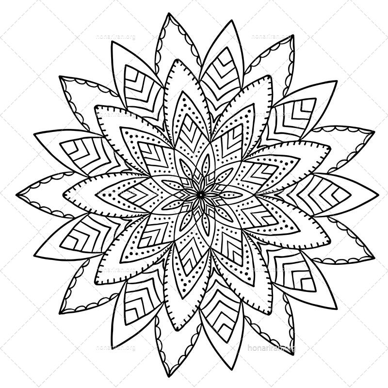 دانلود فایل AI و PNG ماندالا مناسب ادیت و طراحی