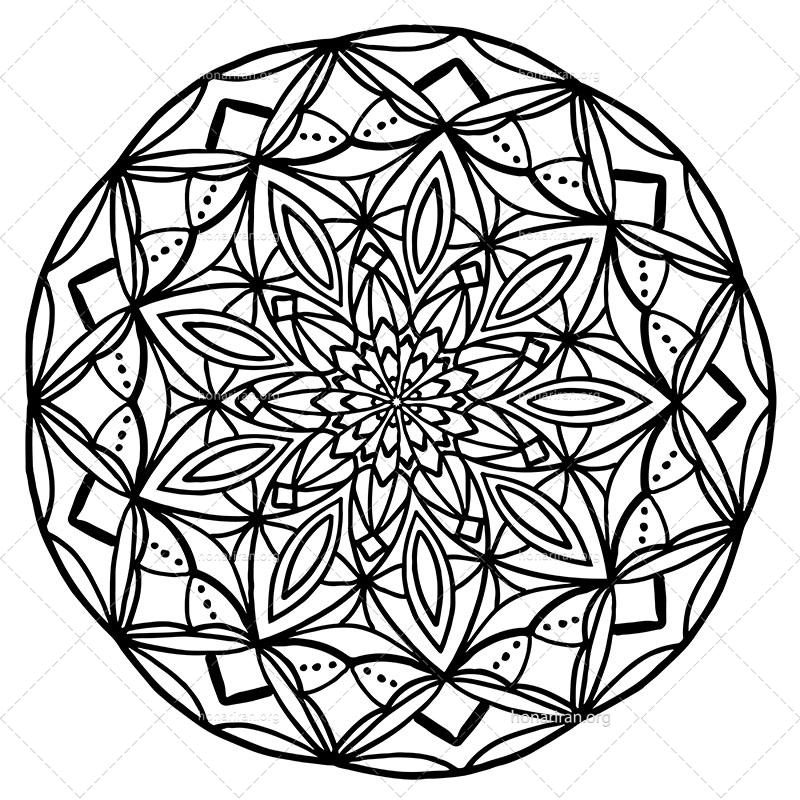 دانلود فایل AI و PNG ماندالا مناسب ادیت و طراحی