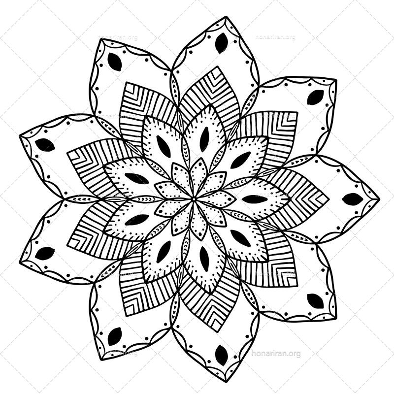 دانلود فایل AI و PNG ماندالا مناسب ادیت و طراحی