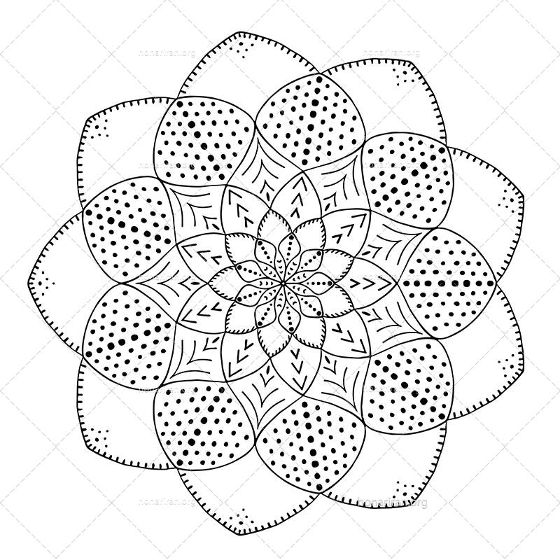 دانلود فایل AI و PNG ماندالا مناسب ادیت و طراحی