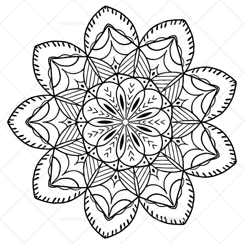 دانلود فایل AI و PNG ماندالا مناسب ادیت و طراحی