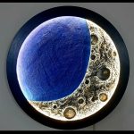 تابلو دکوراتیو ماه شب تاب