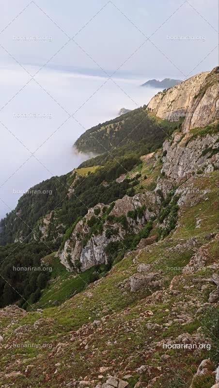 قطعه عکس مرز اقیانوس ابر