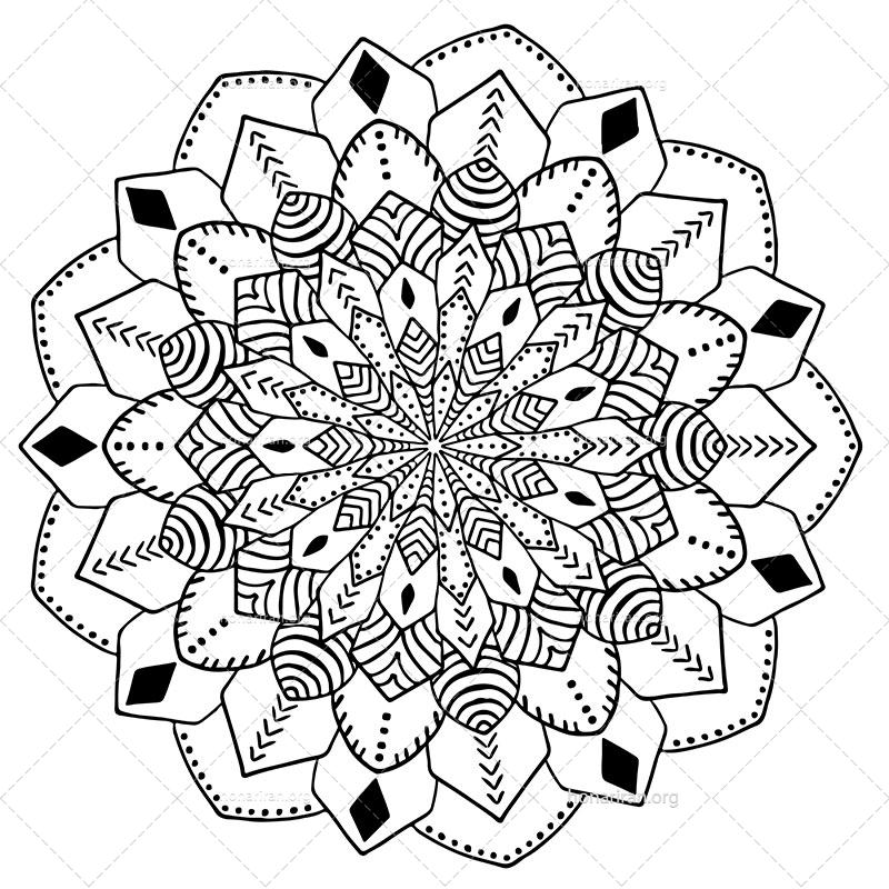 دانلود فایل AI و PNG ماندالا مناسب ادیت و طراحی