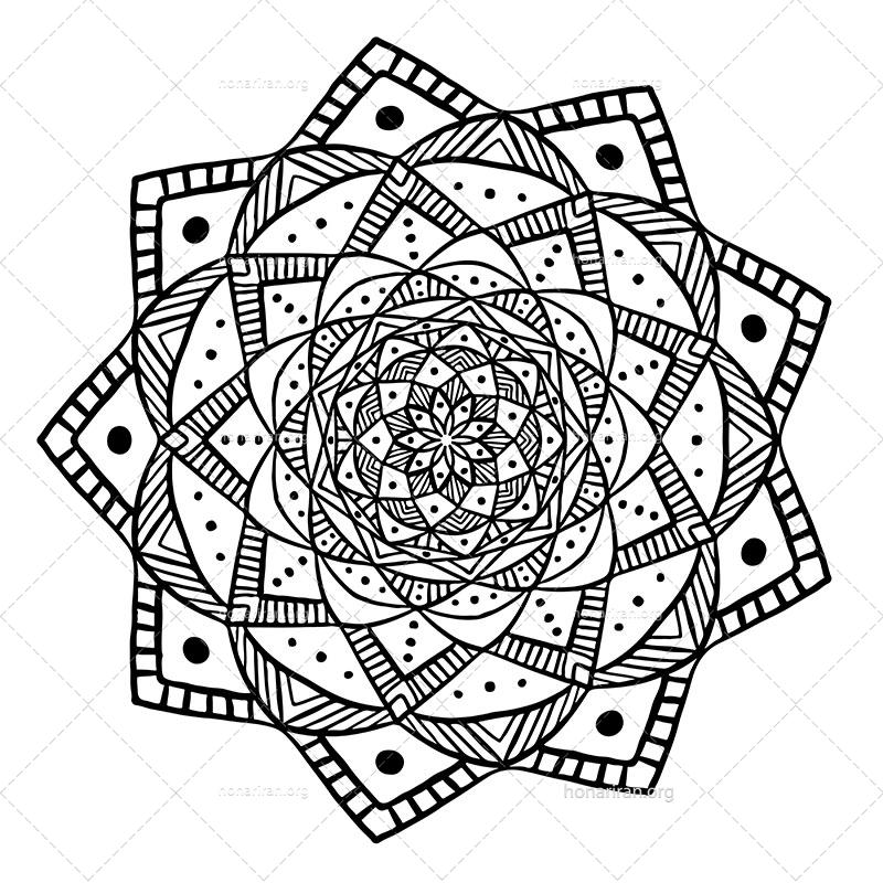 دانلود فایل AI و PNG ماندالا مناسب ادیت و طراحی