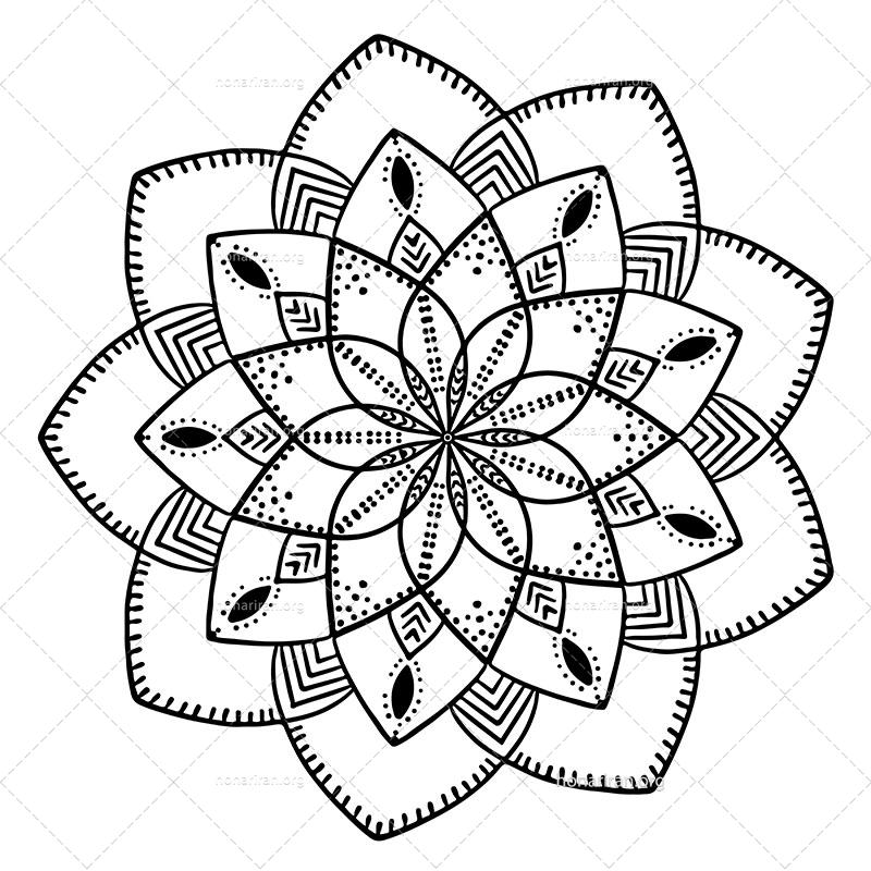 دانلود فایل AI و PNG ماندالا مناسب ادیت و طراحی