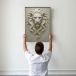 نقاشی دیجیتال شیر مرمر