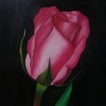 نقاشی رنگ روغن ۲طرح گل